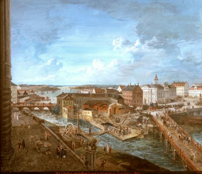 View of Stockholm from the Royal Palace by Elias Martin